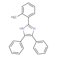 Chemical structure of 2-(2-methylphenyl)-4,5-diphenyl-1H-imidazole - CSSB00132630045
