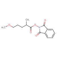 Chemical structure of 1,3-dioxo-2,3-dihydro-1H-isoindol-2-yl 5-methoxy-2-methylpentanoate - CSSB00116217640