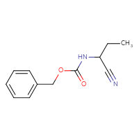 Chemical structure of benzyl N-(1-cyanopropyl)carbamate - CSSB00010558038