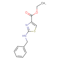 Chemical structure of ethyl 2-(benzylamino)-1,3-thiazole-4-carboxylate - CSSB00000148028