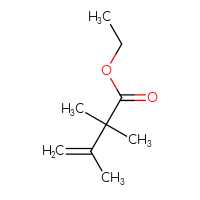 Chemical structure of ethyl 2,2,3-trimethylbut-3-enoate - CSSB00016243764
