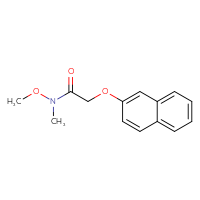 Chemical structure of N-methoxy-N-methyl-2-(naphthalen-2-yloxy)acetamide - CSSB00026315708