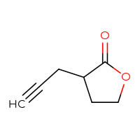 Chemical structure of 3-(prop-2-yn-1-yl)oxolan-2-one - CSSB02125658526