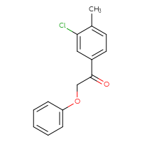 Chemical structure of 1-(3-chloro-4-methylphenyl)-2-phenoxyethan-1-one - CSSB00003915709