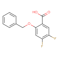 Chemical structure of 2-(benzyloxy)-4,5-difluorobenzoic acid - CSSB00010981596