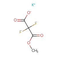Chemical structure of potassium 2,2-difluoro-3-methoxy-3-oxopropanoate - CSSB00000703436