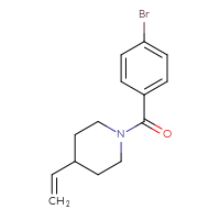 Chemical structure of 1-(4-bromobenzoyl)-4-ethenylpiperidine - CSSB00023226422