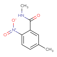 Chemical structure of N,5-dimethyl-2-nitrobenzamide - CSSB00012290004