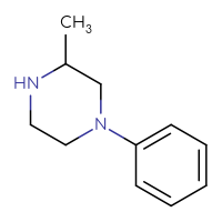 Chemical structure of 3-methyl-1-phenylpiperazine - CSSB00000696150