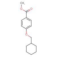 Chemical structure of methyl 4-(cyclohexylmethoxy)benzoate - CSSB00036723681