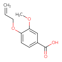 Chemical structure of 3-methoxy-4-(prop-2-en-1-yloxy)benzoic acid - CSSB00000231769