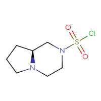 Chemical structure of (8aS)-octahydropyrrolo[1,2-a]pyrazine-2-sulfonyl chloride - CSSB06372855681