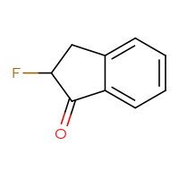 Chemical structure of 2-fluoro-2,3-dihydro-1H-inden-1-one - CSSB00016139073
