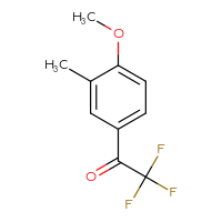 Chemical structure of 2,2,2-trifluoro-1-(4-methoxy-3-methylphenyl)ethan-1-one - CSSB00012340210