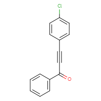 Chemical structure of 3-(4-chlorophenyl)-1-phenylprop-2-yn-1-one - CSSB02495363710