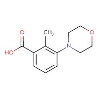 Chemical structure of 2-methyl-3-(morpholin-4-yl)benzoic acid - CSSB00012351944