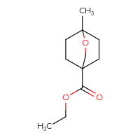 Chemical structure of ethyl 1-methyl-2-oxabicyclo[2.2.2]octane-4-carboxylate - CSSB01377023435