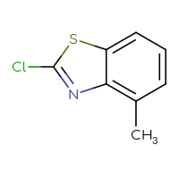 Chemical structure of 2-chloro-4-methyl-1,3-benzothiazole - CSSB00000080803