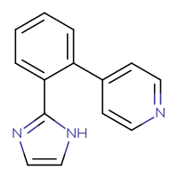 Chemical structure of 4-[2-(1H-imidazol-2-yl)phenyl]pyridine - CSSB00016990064