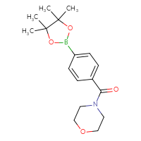 Chemical structure of 4-[4-(4,4,5,5-tetramethyl-1,3,2-dioxaborolan-2-yl)benzoyl]morpholine - CSSB00015192221