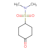 Chemical structure of N,N-dimethyl-4-oxocyclohexane-1-sulfonamide - CSSB00024176926