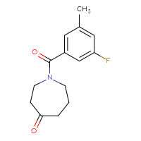 Chemical structure of 1-(3-fluoro-5-methylbenzoyl)azepan-4-one - CSSB01049541396