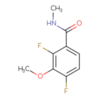 Chemical structure of 2,4-difluoro-3-methoxy-N-methylbenzamide - CSSB00010827435