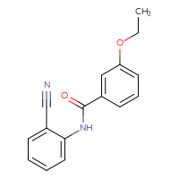 Chemical structure of N-(2-cyanophenyl)-3-ethoxybenzamide - CSSB00046104468