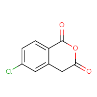 Chemical structure of 6-chloro-3,4-dihydro-1H-2-benzopyran-1,3-dione - CSSB03550280007
