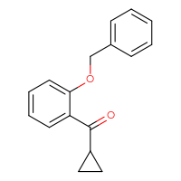 Chemical structure of [2-(benzyloxy)phenyl](cyclopropyl)methanone - CSSB00015021690
