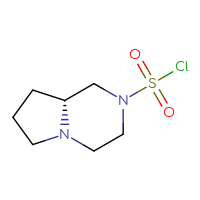 Chemical structure of (8aR)-octahydropyrrolo[1,2-a]pyrazine-2-sulfonyl chloride - CSSB06377998548