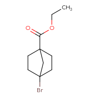 Chemical structure of ethyl 4-bromobicyclo[2.2.1]heptane-1-carboxylate - CSSB14965984258