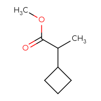 Chemical structure of methyl 2-cyclobutylpropanoate - CSSB00022170125