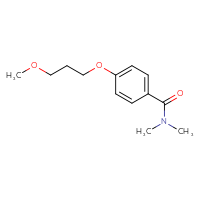 Chemical structure of 4-(3-methoxypropoxy)-N,N-dimethylbenzamide - CSSB01996138568