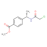 Chemical structure of methyl 4-[(1S)-1-(2-chloroacetamido)ethyl]benzoate - CSSB03497715698