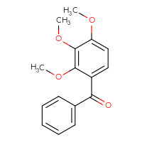 Chemical structure of phenyl(2,3,4-trimethoxyphenyl)methanone - CSSB00055803613