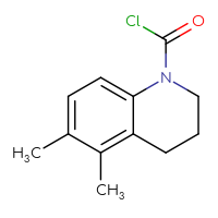 Chemical structure of 5,6-dimethyl-1,2,3,4-tetrahydroquinoline-1-carbonyl chloride - CSSB14990881301