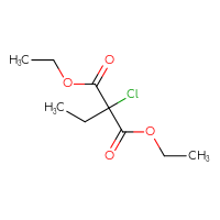Chemical structure of 1,3-diethyl 2-chloro-2-ethylpropanedioate - CSSB00009991648