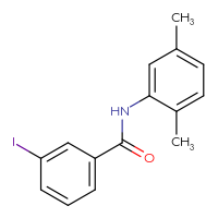Chemical structure of N-(2,5-dimethylphenyl)-3-iodobenzamide - CSSB00000579681