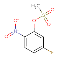 Chemical structure of 5-fluoro-2-nitrophenyl methanesulfonate - CSSB00047263020