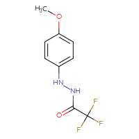 Chemical structure of 2,2,2-trifluoro-N'-(4-methoxyphenyl)acetohydrazide - CSSB00015941787