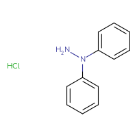 Chemical structure of 1,1-diphenylhydrazine hydrochloride - CSSB00000010220