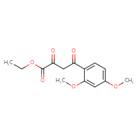 Chemical structure of ethyl 4-(2,4-dimethoxyphenyl)-2,4-dioxobutanoate - CSSB00000522008
