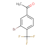 Chemical structure of 1-[3-bromo-4-(trifluoromethyl)phenyl]ethan-1-one - CSSB00011102816