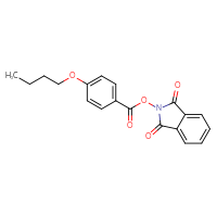 Chemical structure of 1,3-dioxo-2,3-dihydro-1H-isoindol-2-yl 4-butoxybenzoate - CSSB00133015686