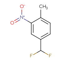 Chemical structure of 4-(difluoromethyl)-1-methyl-2-nitrobenzene - CSSB00009871322