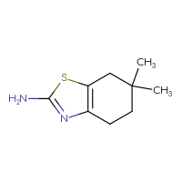 Chemical structure of 6,6-dimethyl-4,5,6,7-tetrahydro-1,3-benzothiazol-2-amine - CSSB00012064996