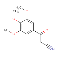 Chemical structure of 3-oxo-3-(3,4,5-trimethoxyphenyl)propanenitrile - CSSB00000299812