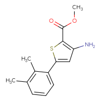 Chemical structure of methyl 3-amino-5-(2,3-dimethylphenyl)thiophene-2-carboxylate - CSSB00000767382