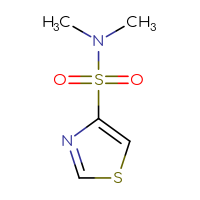 Chemical structure of N,N-dimethyl-1,3-thiazole-4-sulfonamide - CSSB00015643678